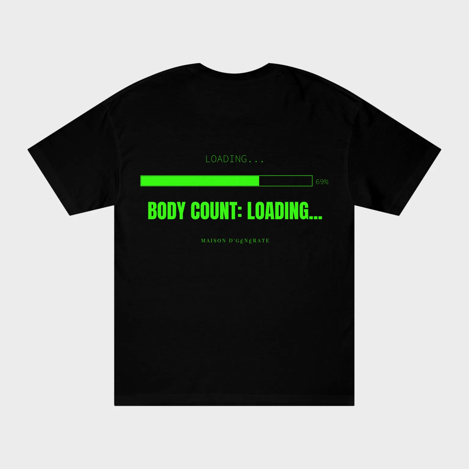Body Count: Loading... — full back print