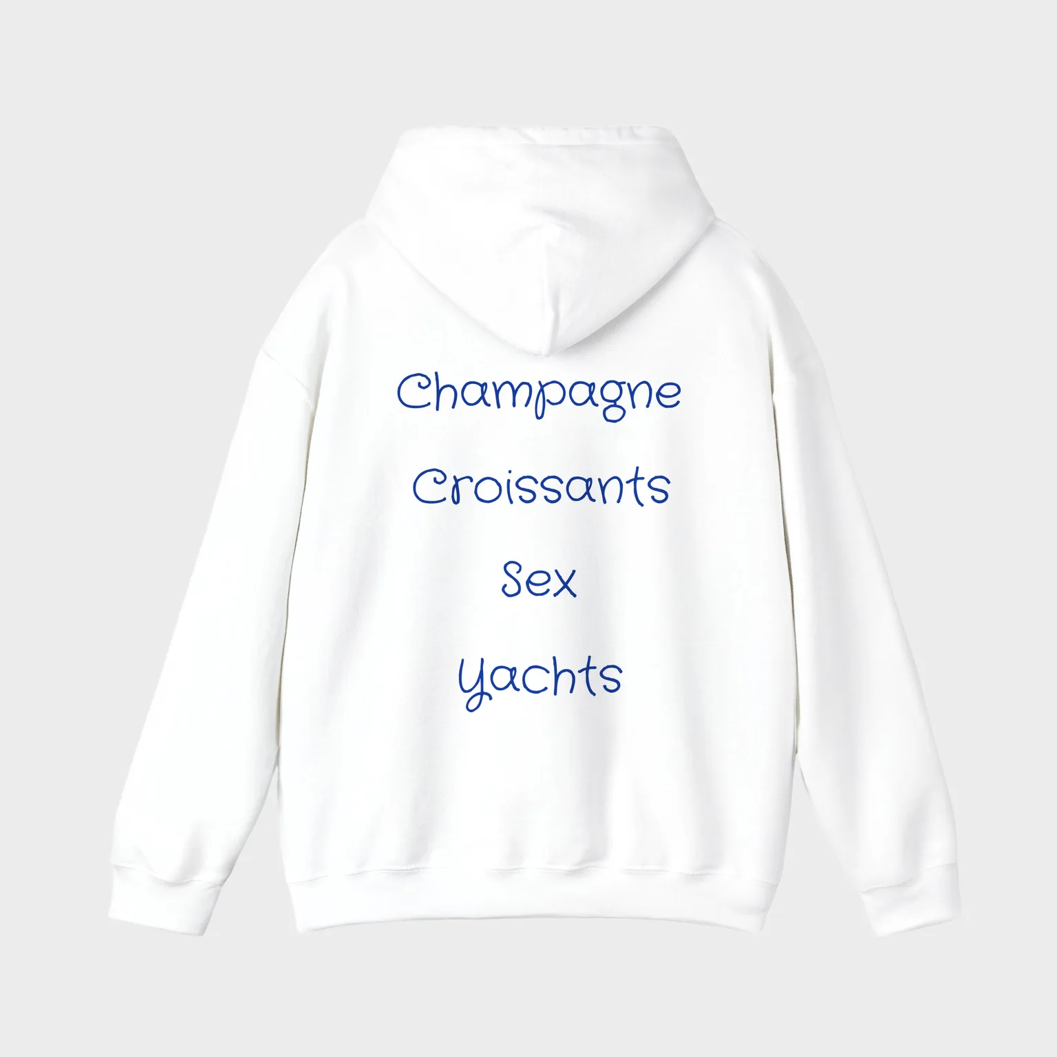 Champagne Croissants Sex Yachts — full back print