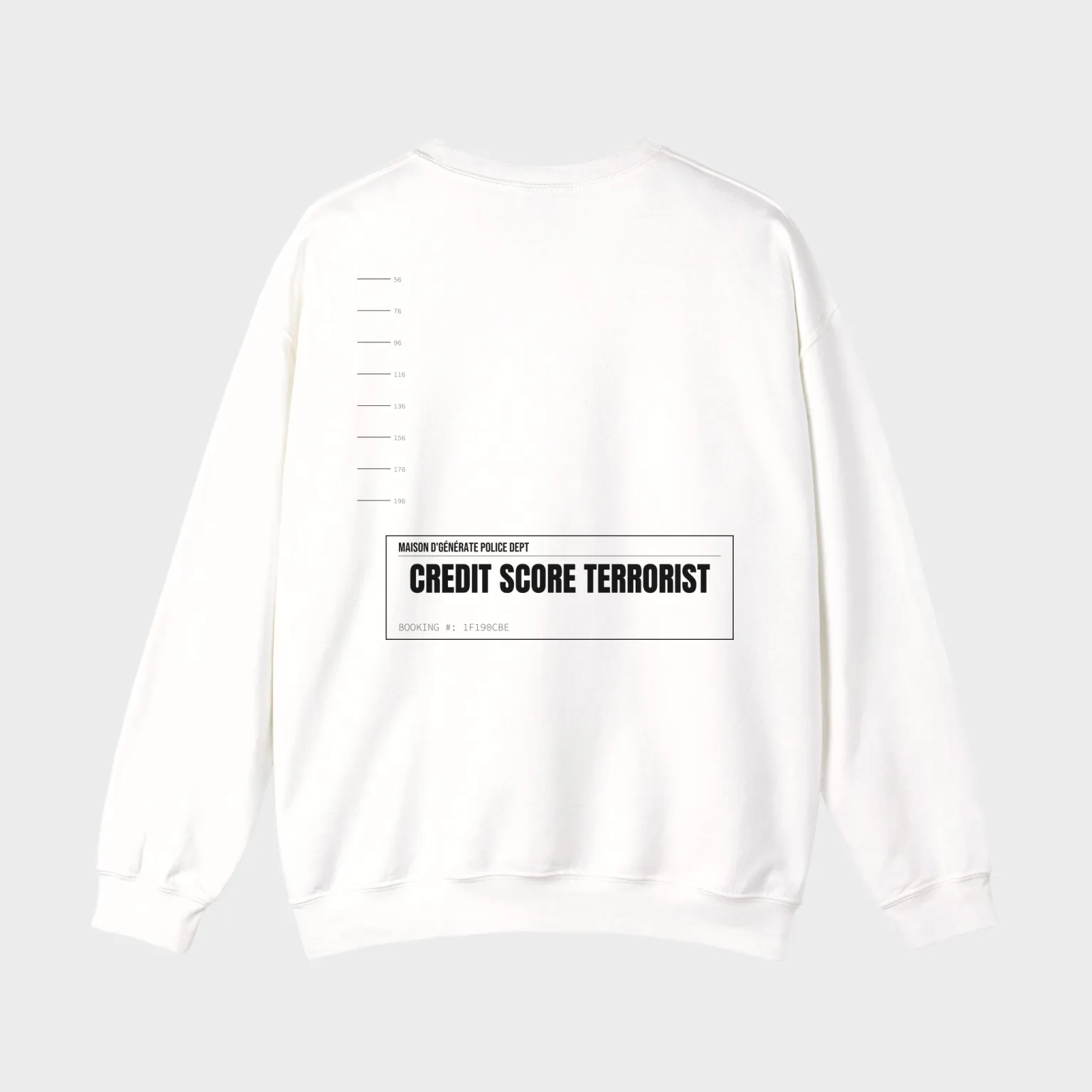 Credit Score Terrorist — full back print