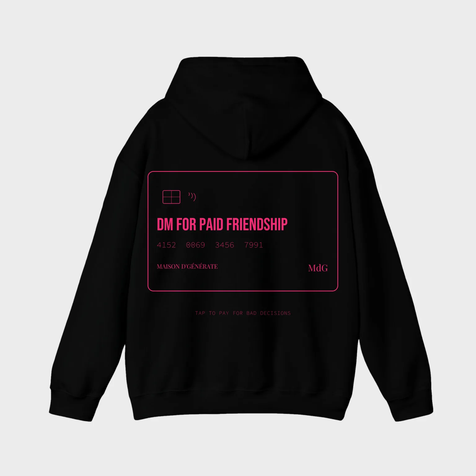 DM for Paid Friendship — full back print