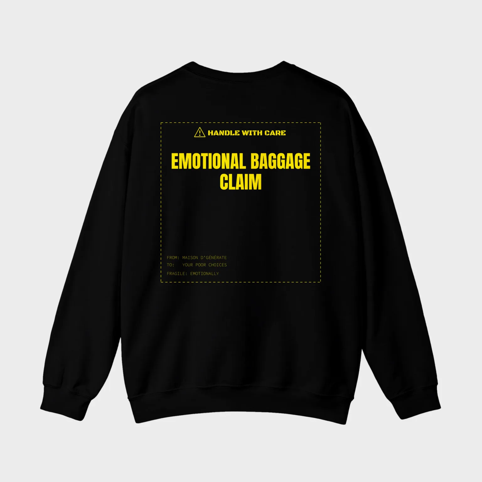 Emotional Baggage Claim — full back print