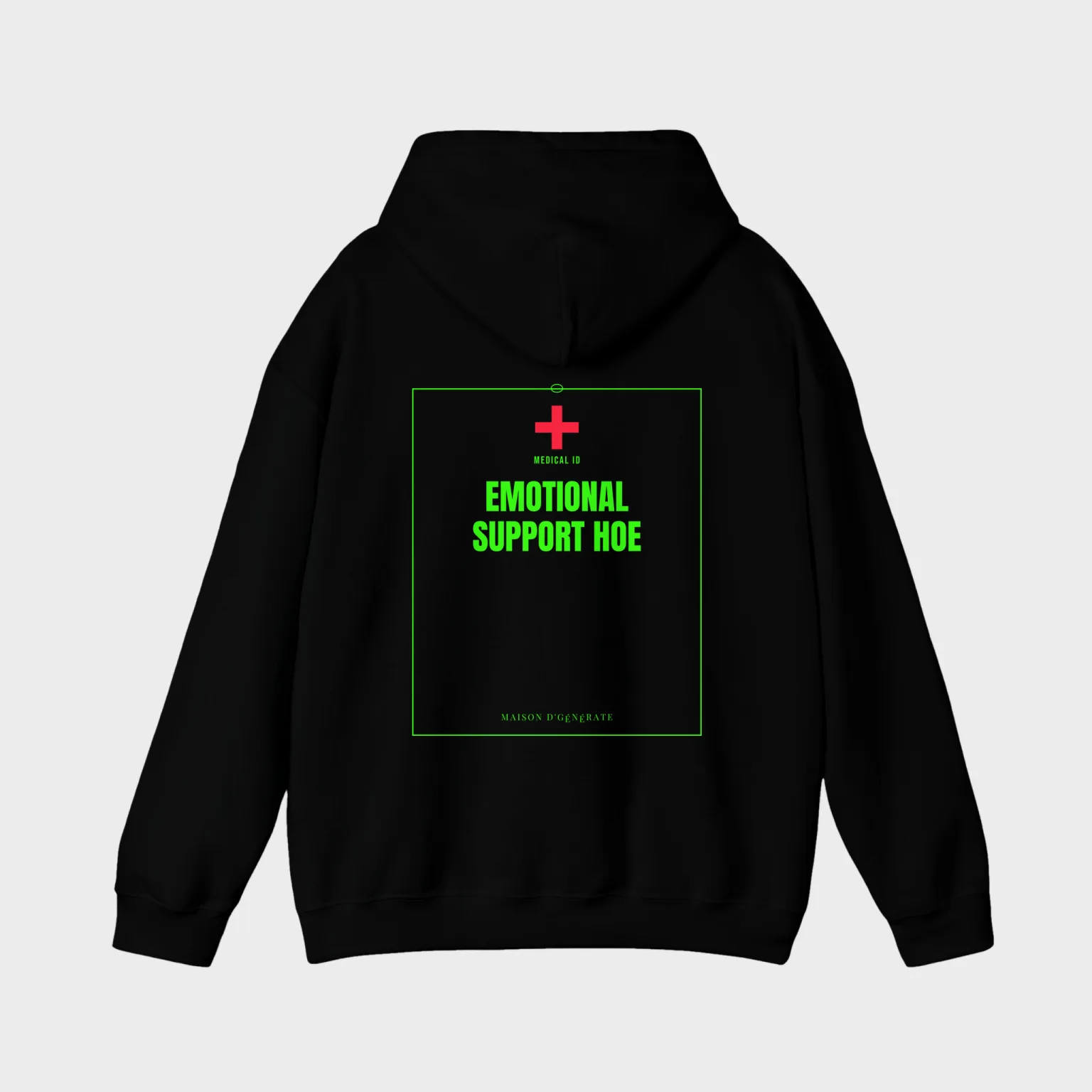Emotional Support Hoe — full back print