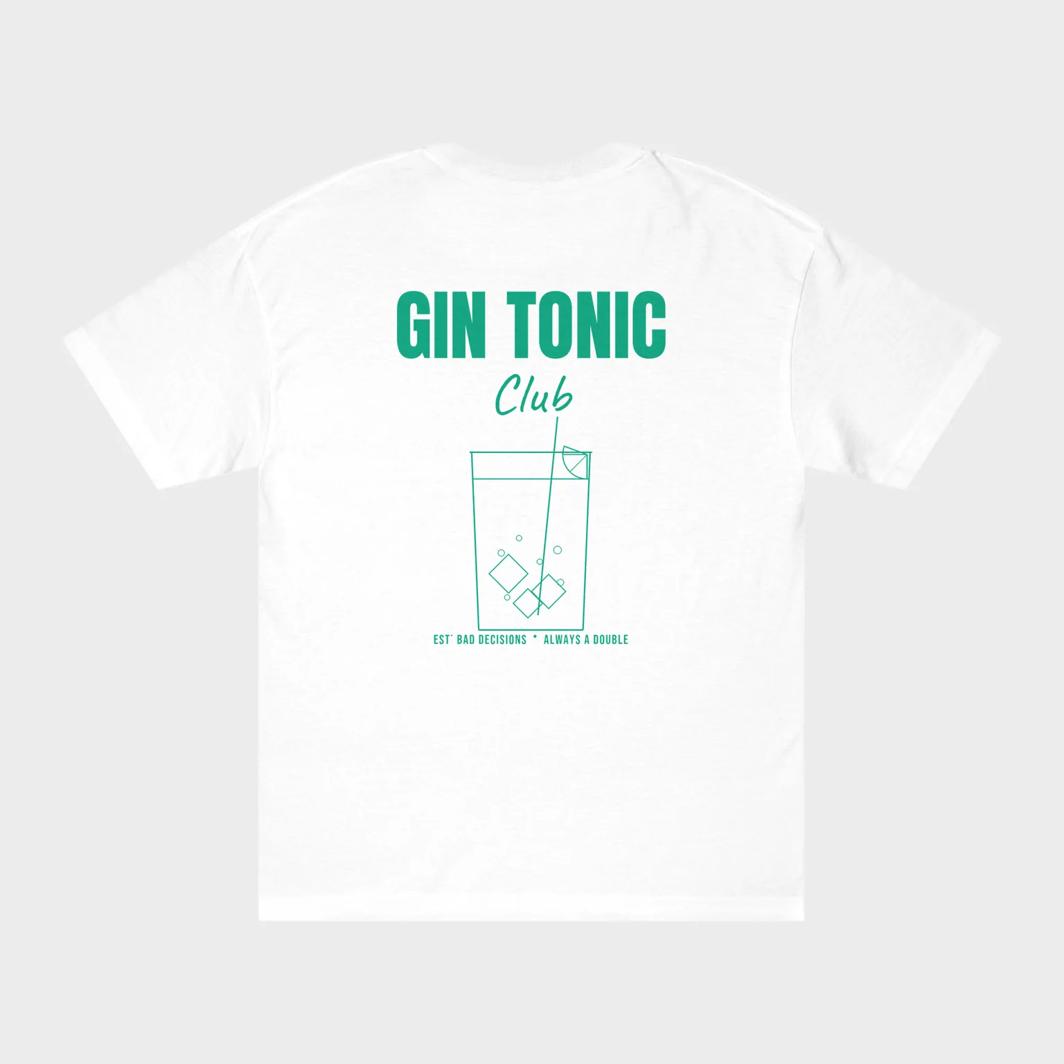 Gin Tonic Club — full back print