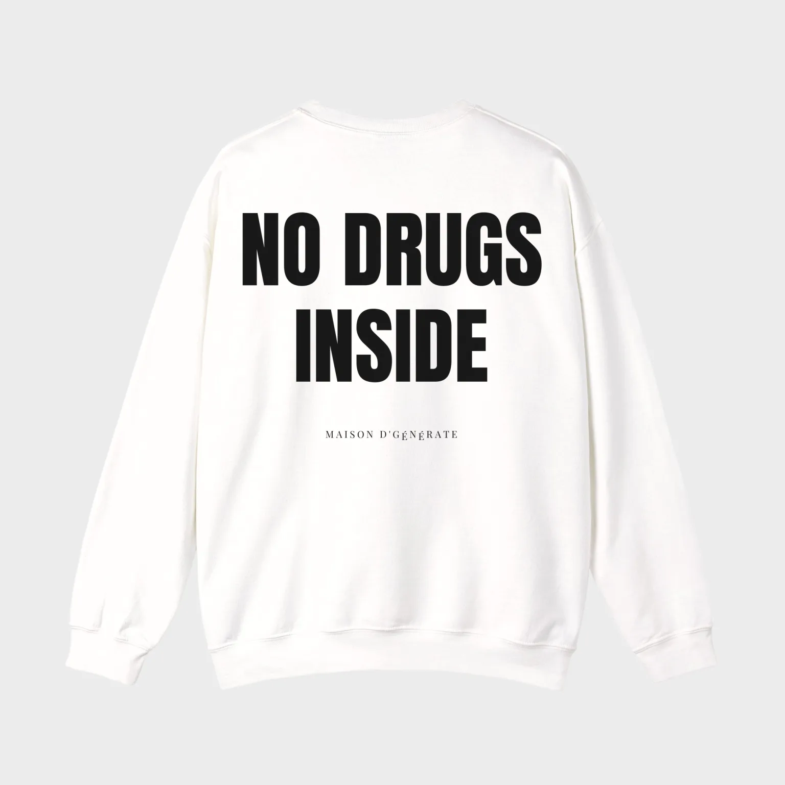 No Drugs Inside — full back print