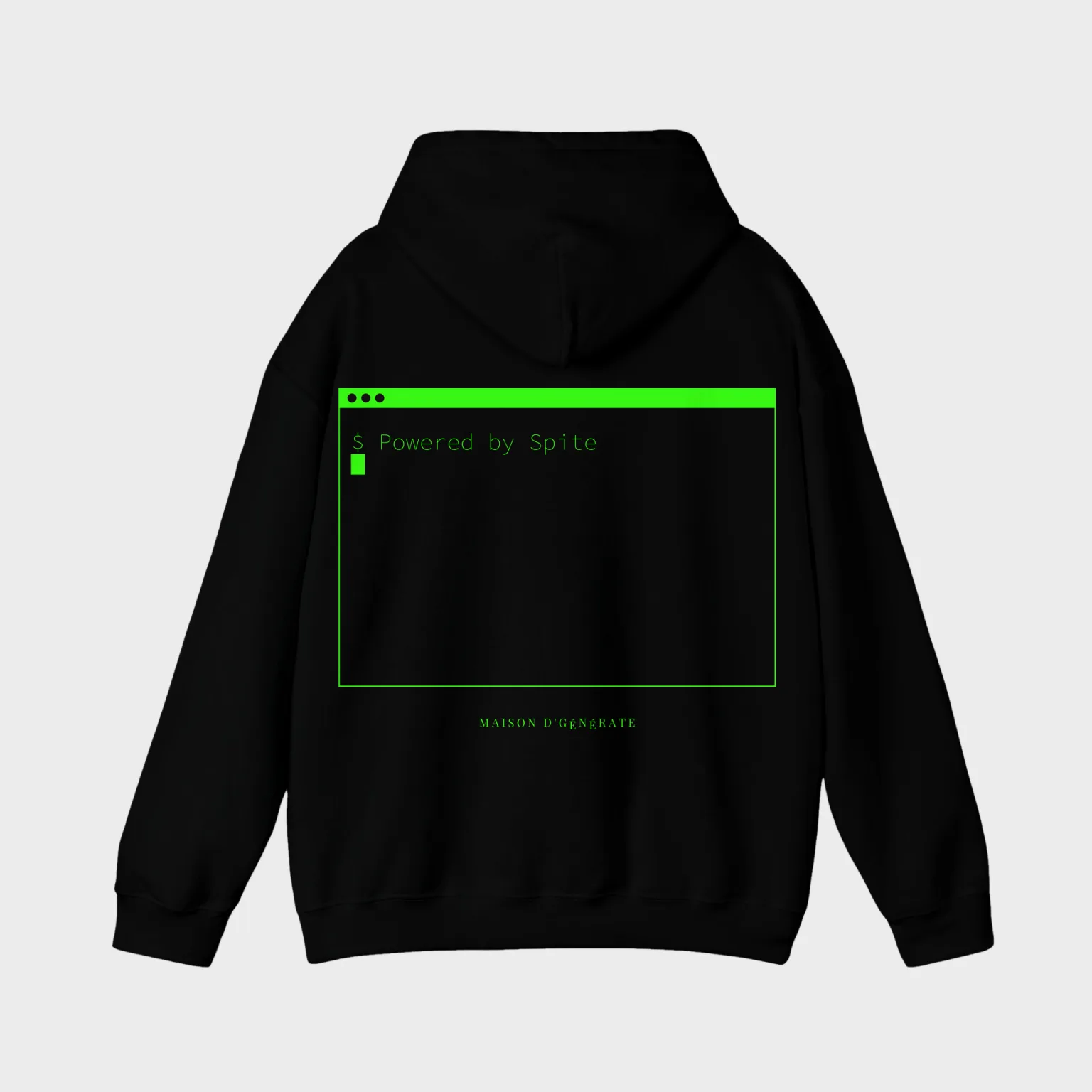 Powered by Spite — full back print