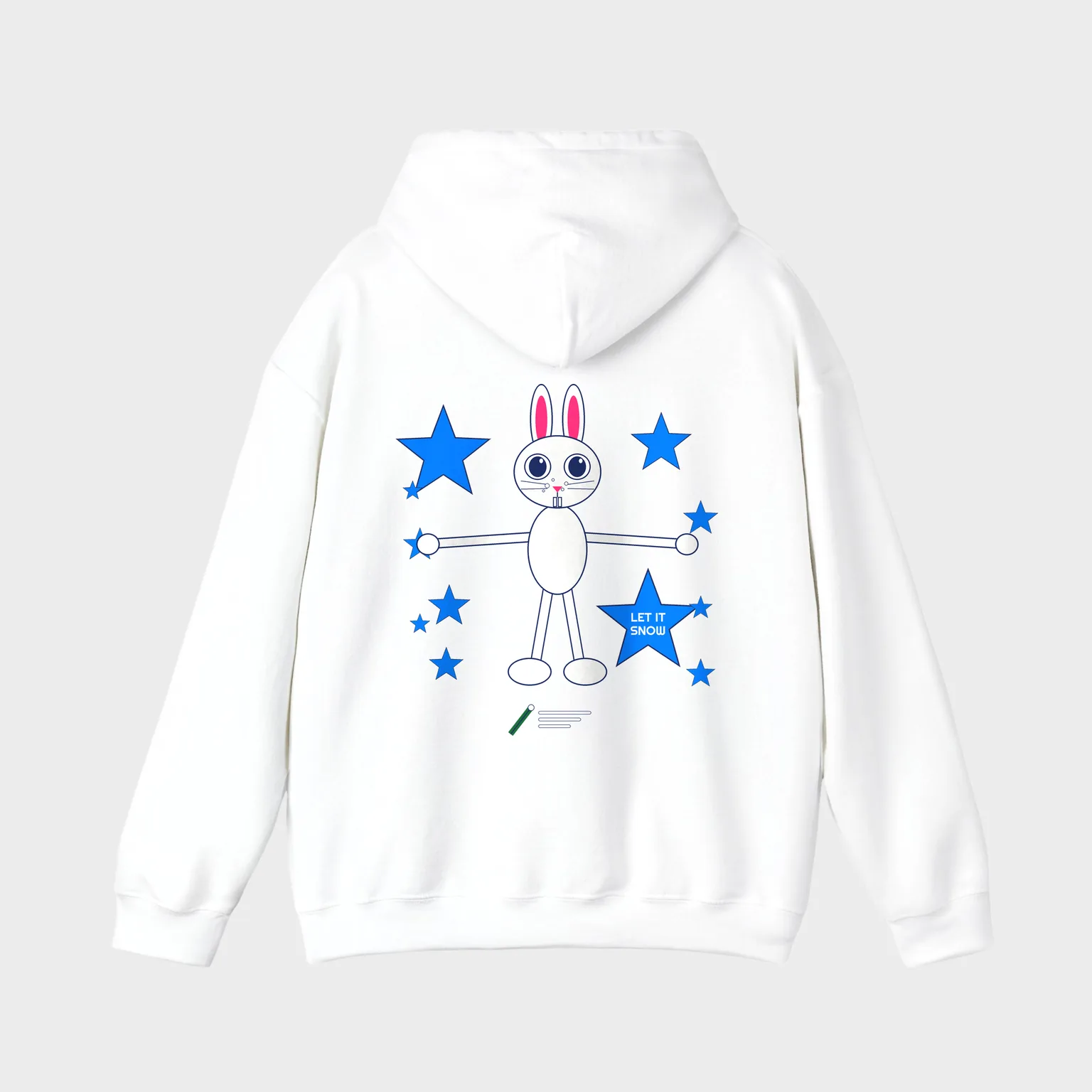 Snow Bunny, Let It Snow — full back print
