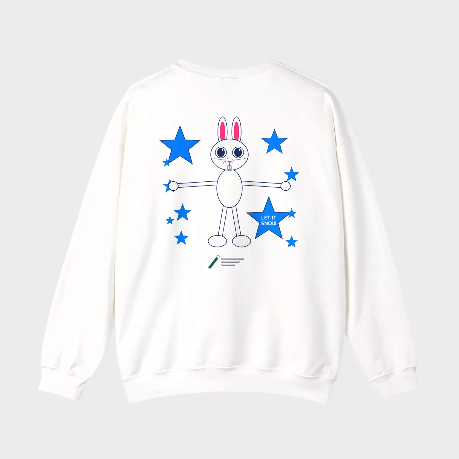 Snow Bunny, Let It Snow — full back print