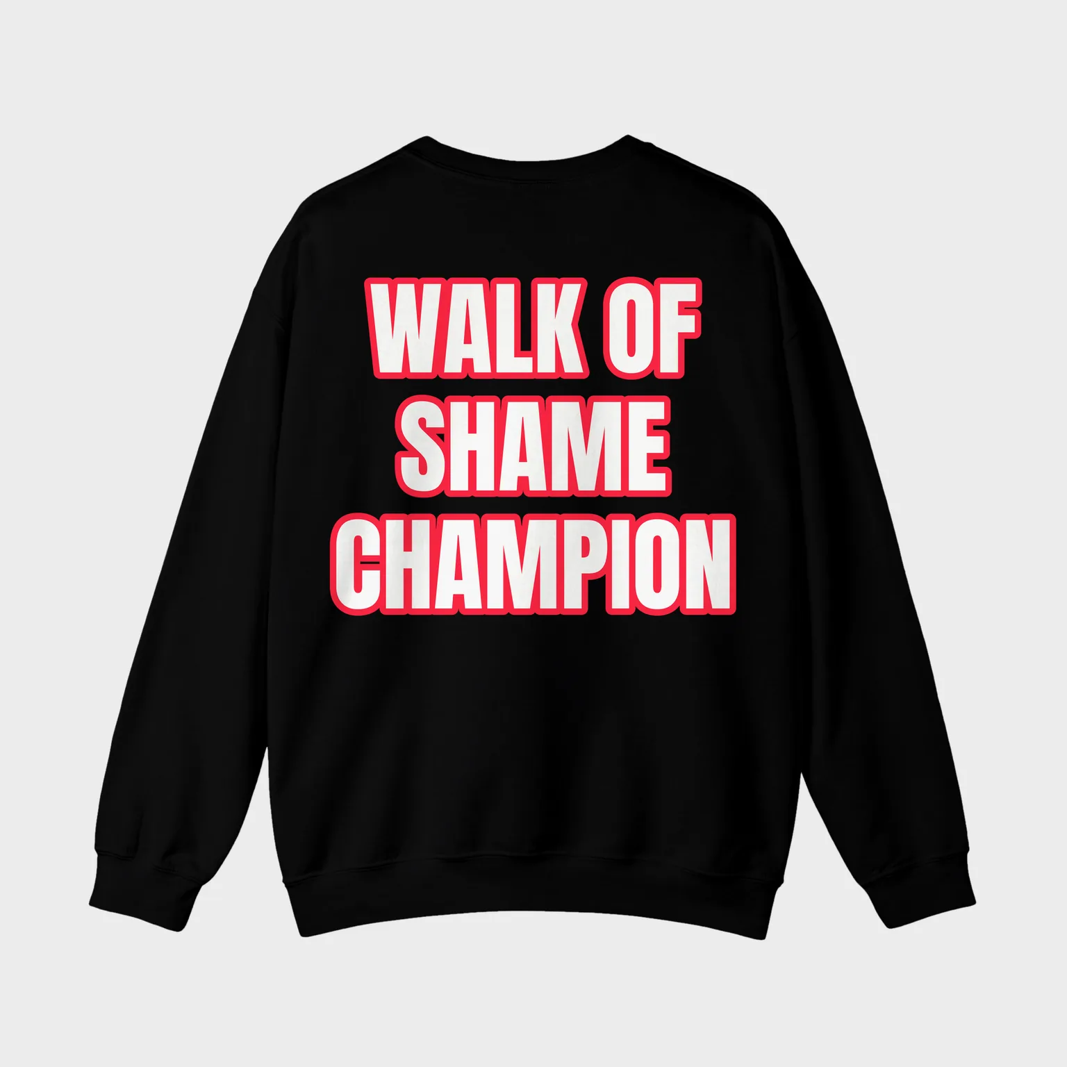 Walk of Shame Champion — full back print
