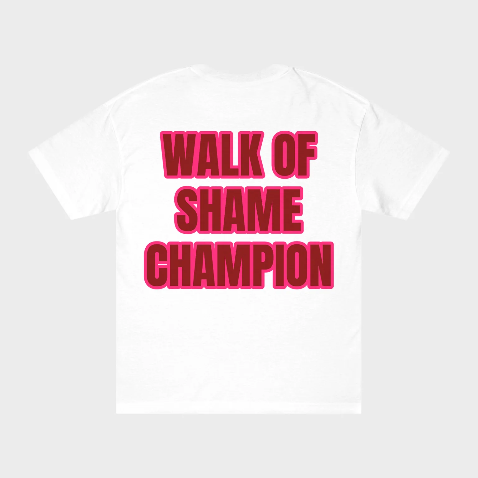 Walk of Shame Champion — full back print