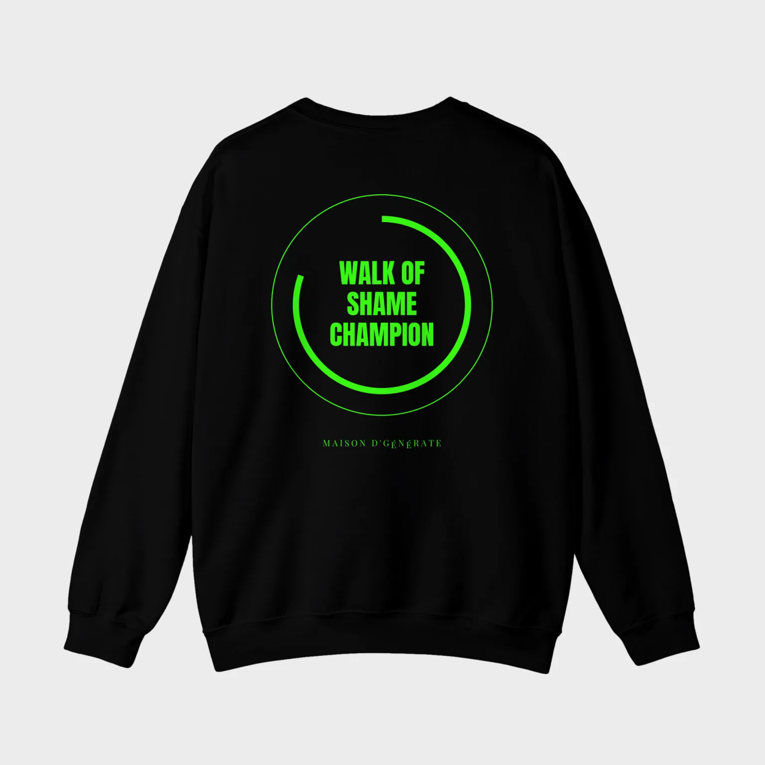 Walk of Shame Champion — full back print