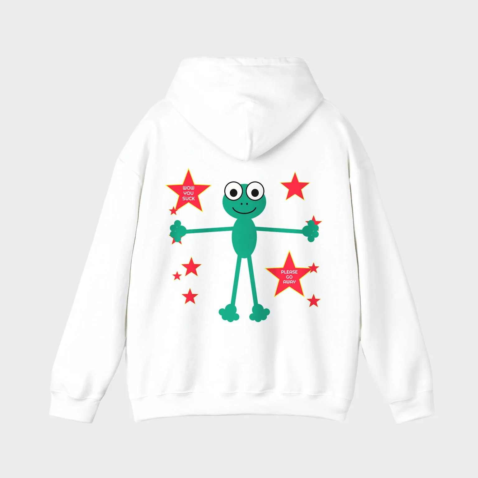 Wow You Suck, Please Go Away — full back print